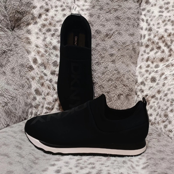 DKNY Black Slip-On Sneakers Like New - Picture 3 of 10